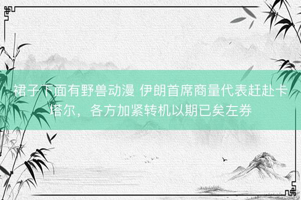 裙子下面有野兽动漫 伊朗首席商量代表赶赴卡塔尔，各方加紧转机以期已矣左券