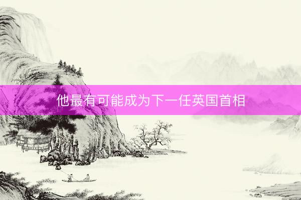 他最有可能成为下一任英国首相